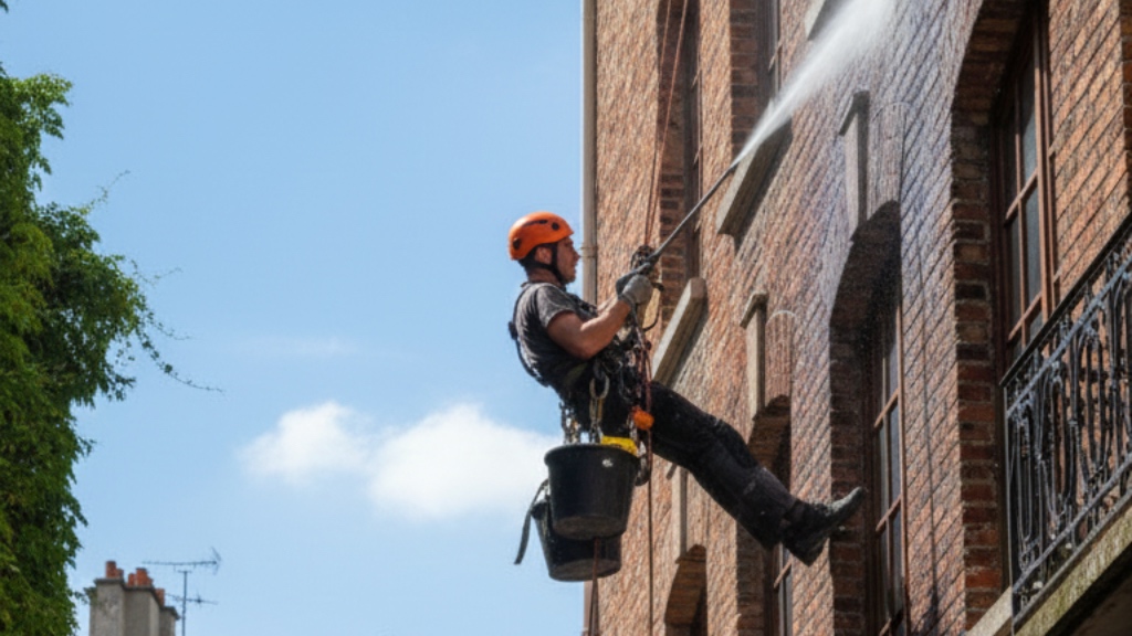 Nettoyage en Hauteur de Façade d'Immeuble Services