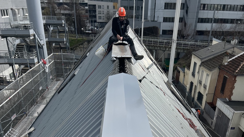 Zinguerie en Hauteur sur toît